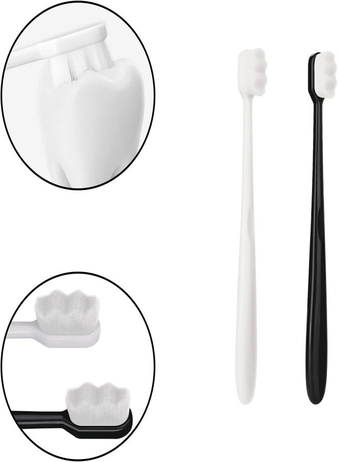 OTIPORTER Toothbrush Extra Soft Manual| Nano Bristles with Tongue Cleaner for Adults | Slim Soft | Cavity Defense | Zig-Zag Sensitive Soft | Anti-Bacterial - Image 3